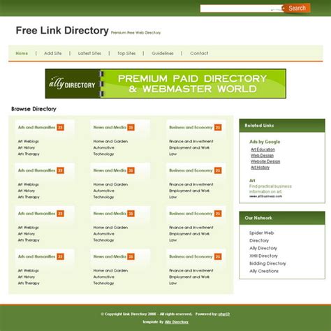 designer: phpld templates|List of Templates for Version5.2.2 .